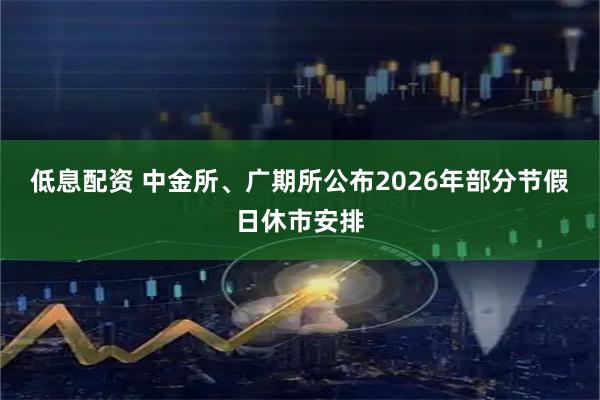低息配资 中金所、广期所公布2026年部分节假日休市安排